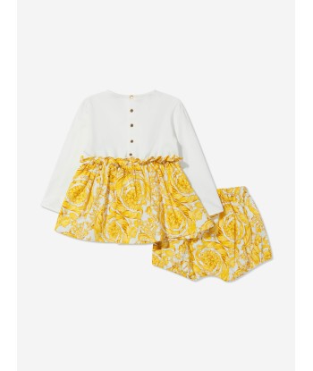 Versace Baby Girls Barocco Dress With Bloomers des créatures d'habitude