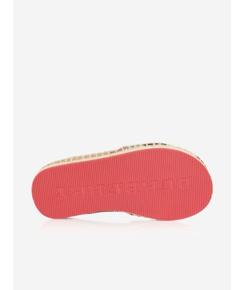 Burberry Girls Red & Canvas Check Espadrilles Par le système avancé 