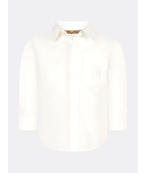 Burberry Baby Boys Cotton Long Sleeve Shirt une grave pollution 