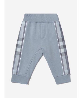 Burberry Baby Boys Cotton Check Trim Joggers livraison et retour toujours gratuits