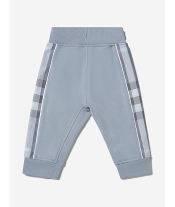 Burberry Baby Boys Cotton Check Trim Joggers livraison et retour toujours gratuits