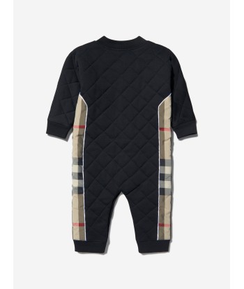 Burberry Baby Unisex Cotton Check Trim Romper sélection de produits