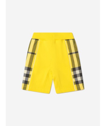 Burberry Boys Cotton Check Panel Shorts du meilleur 