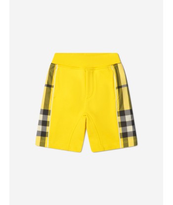 Burberry Boys Cotton Check Panel Shorts du meilleur 