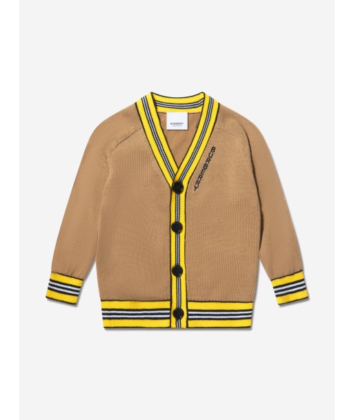 Burberry Baby Boys Wool Icon Stripe Detail Cardigan outlet