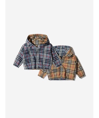 Burberry Baby Boys Cotton Check Hooded Jacket JUSQU'A -70%! 