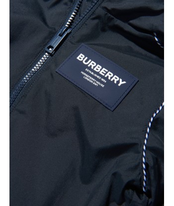 Burberry Boys Hooded Zip Up Jacket Pour