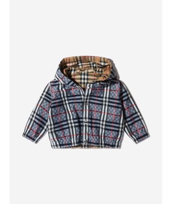 Burberry Baby Boys Cotton Check Hooded Jacket JUSQU'A -70%! 