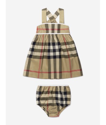 Burberry Baby Girls Cotton Check Dress Jusqu'à 80% De Réduction