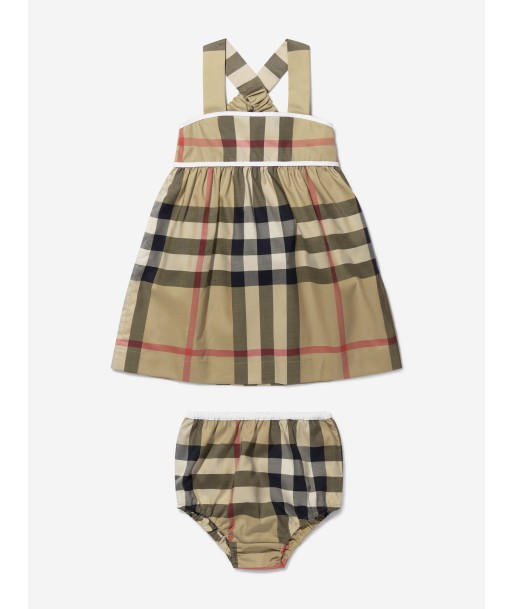 Burberry Baby Girls Cotton Check Dress Jusqu'à 80% De Réduction