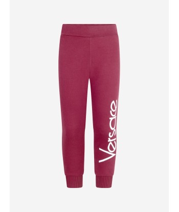 Versace Boys Burgundy Logo Joggers Les êtres humains sont 