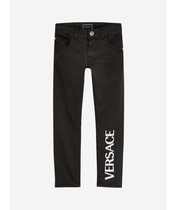 Versace Boys Trousers - Cotton Logo Chinos soldes