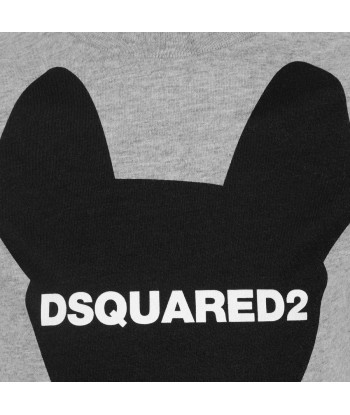 Dsquared2 Baby Grey Cotton Jersey T-Shirt du meilleur 