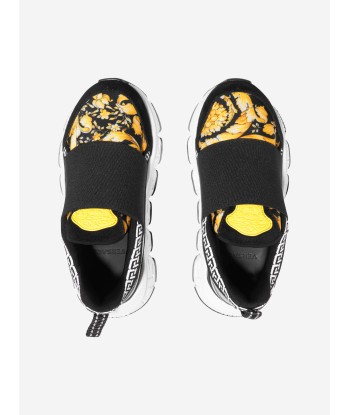 Versace Kids Barocco Pull On Trainers en stock