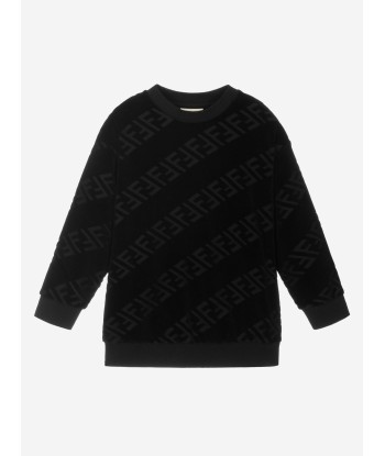 Fendi Boys Cotton FF Logo Sweatshirt Comparez et commandez 