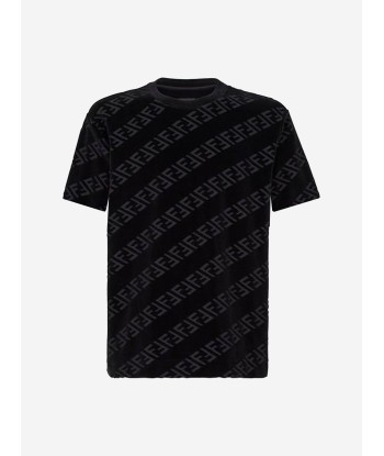 Fendi Boys Cotton FF Logo T-Shirt Comparez plus de prix