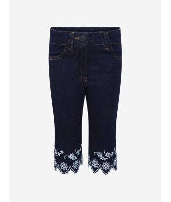 Fendi Baby Girls Denim Embroidered Jeans offre 