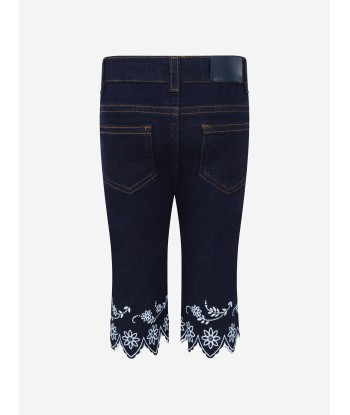 Fendi Baby Girls Denim Embroidered Jeans offre 