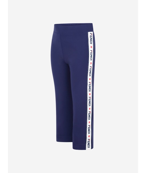 Fendi Mania Logo Trim Trousers de France