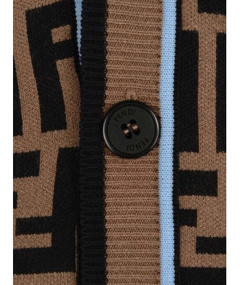 Fendi Boys Cardigan - Wool FF Logo Cardigan Les êtres humains sont 