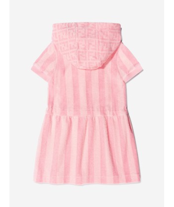 Fendi Girls Cotton Striped Hooded Dress 50-70% off 