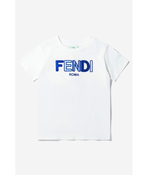 Fendi Girls Cotton Logo T-Shirt Toutes les collections ici