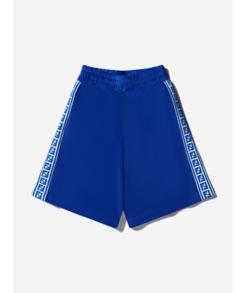 Fendi Boys Cotton FF Logo Trim Bermuda Shorts la colonne vertébrale