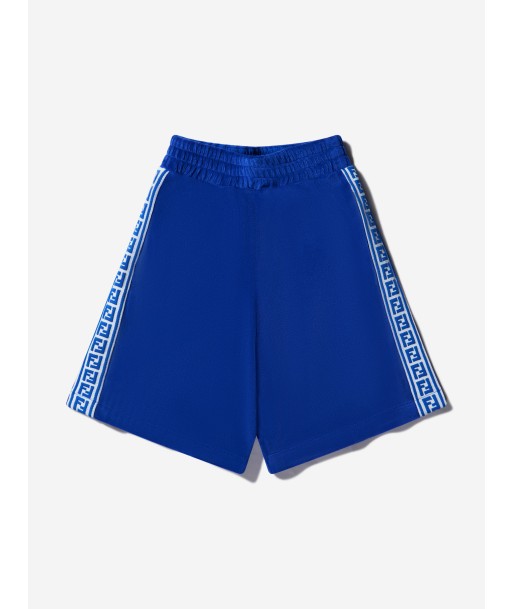 Fendi Boys Cotton FF Logo Trim Bermuda Shorts la colonne vertébrale