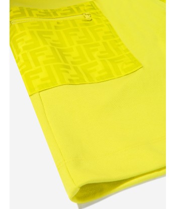 Fendi Boys Cotton FF Logo Pocket Shorts Venez découvrir notre 