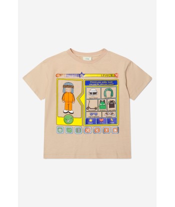 Fendi Boys Cotton Gamer Print T-Shirt store