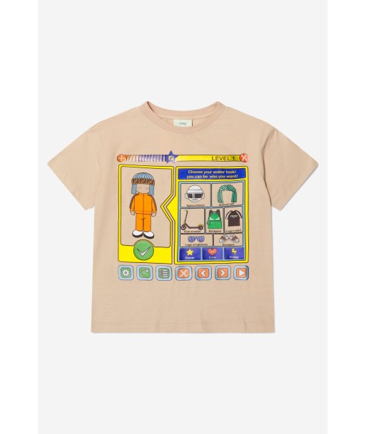 Fendi Boys Cotton Gamer Print T-Shirt store