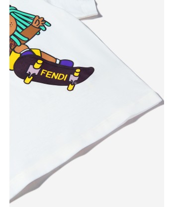 Fendi Boys Cotton Skateboarder Print T-Shirt suggérées chez