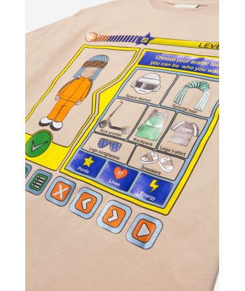 Fendi Boys Cotton Gamer Print T-Shirt store