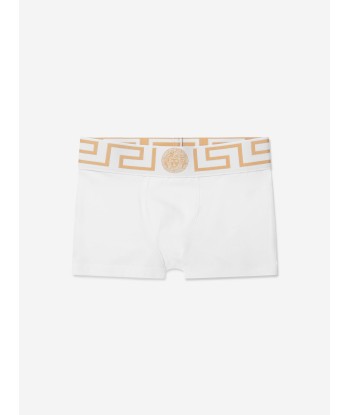 Versace Boys Organic Cotton Boxer Shorts Set (2 Pack) brillant des détails fins