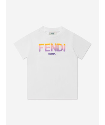 Fendi Girls Jersey Logo T-Shirt commande en ligne