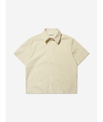 Fendi Boys Karligraphy Short Sleeve Shirt 2023