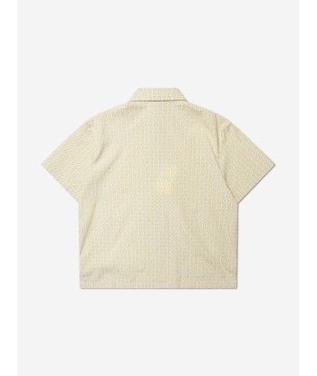 Fendi Boys Karligraphy Short Sleeve Shirt 2023