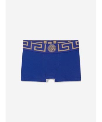 Versace Boys Organic Cotton Boxer Shorts Set (2 Pack) brillant des détails fins