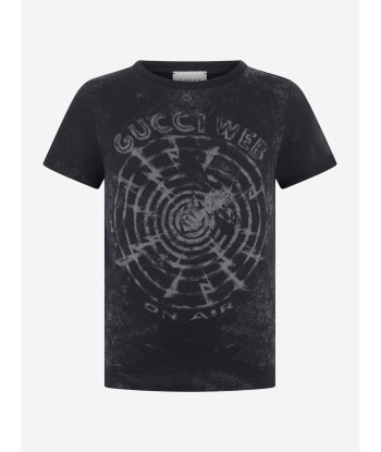 Gucci Boys Cotton Web T-Shirt en stock