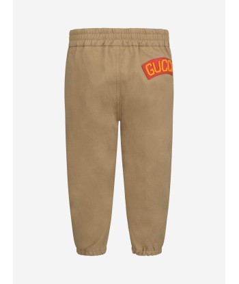 GUCCI Boys Beige Stretch Gabardine Trousers À commander