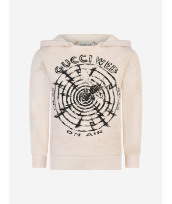 GUCCI Boys Cotton Gucci Web Hoodie de technologie