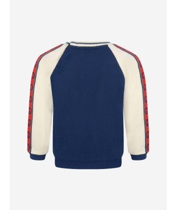 GUCCI Baby Boys Cotton Logo Trim Sweater le concept de la Pate a emporter 