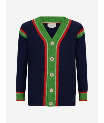 Gucci Boys Knitted Wool Cardigan solde