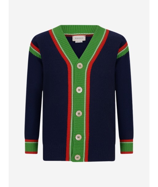 Gucci Boys Knitted Wool Cardigan solde