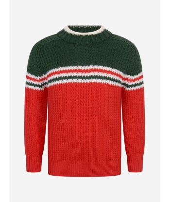 Gucci Boys Knitted Wool Jumper pas cher 