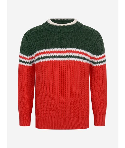 Gucci Boys Knitted Wool Jumper pas cher 