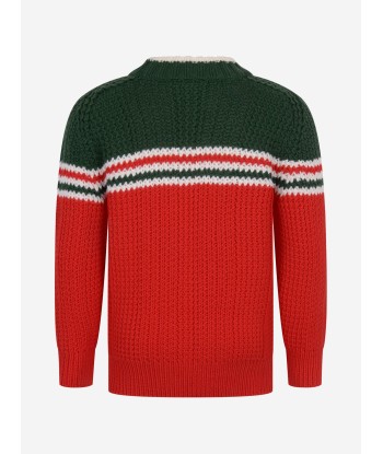 Gucci Boys Knitted Wool Jumper pas cher 