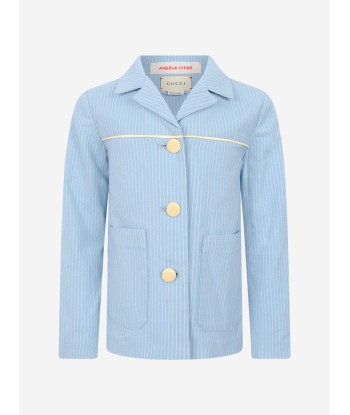 Gucci Baby Boys Light Cotton Striped Jacket 2023