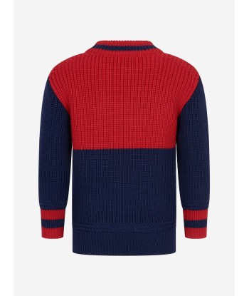 Gucci Boys Knitted Wool Logo Jumper les ligaments