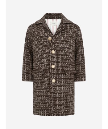 Gucci Boys Wool GG Coat 50% de réduction en Octobre 2024